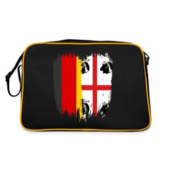 Sardinia Sardinian flag Sardegna Sardinia - Retro Bag - black/gold - Back
