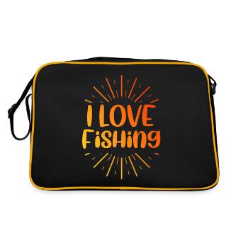 J’adore la pêche - Sac Retro - noir/or - Dos
