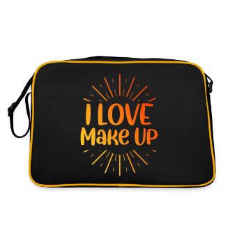 I love makeup - Retro Bag - black/gold - Back
