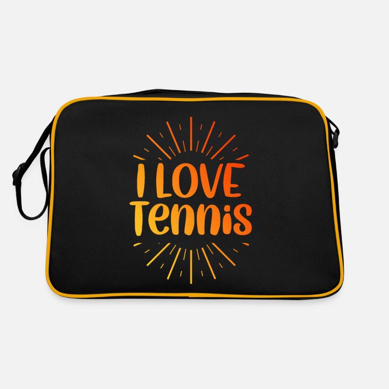 Ich liebe Tennis Retro Tasche