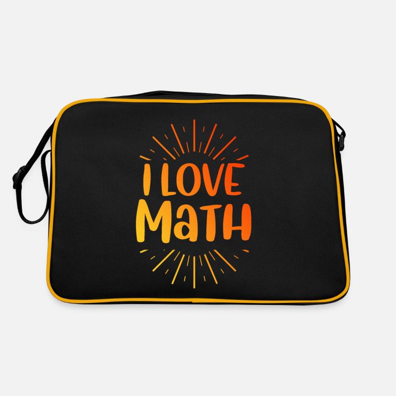 Ich liebe Mathe Retro Tasche