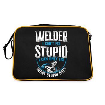 Welder Welding Vintage Welder I - Retro Tasche - Schwarz/Gold - Hinten