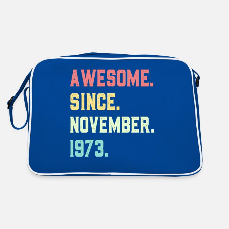 Awesome Since November 1973 Retro Bag