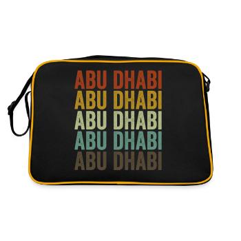 Abu Dhabi Vereinigte Arabische Emirate Retro Vinta - Retro Tasche - Schwarz/Gold - Hinten