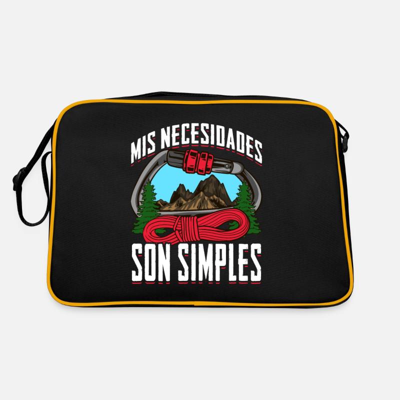 Bergsteiger meine Bedürfnisse sind einfach Retro Tasche