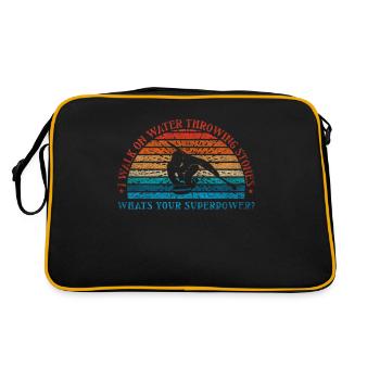Je marche sur l’eau Pierres glissantes Curling - Sac Retro - noir/or - Dos