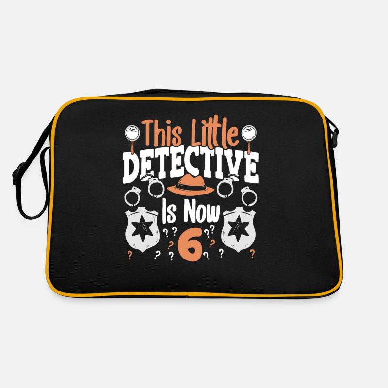 Ce petit détective a maintenant 6 ans, 6 ans Sac Retro