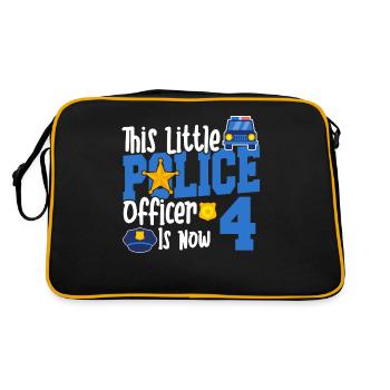 This little cop is now 4 years old, 4 - Retro Bag - black/gold - Back