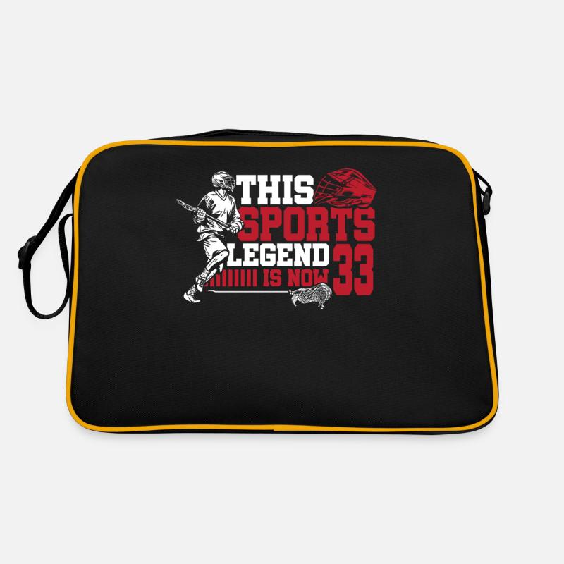 This Sports Legend Is Now 33, Lacrosse Game Retro Bag