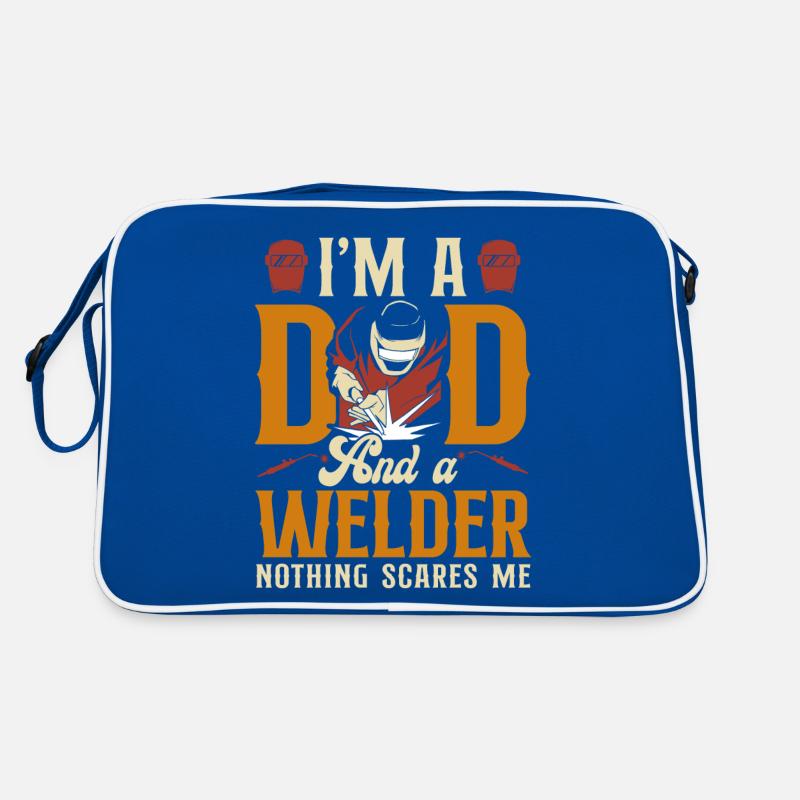 Welder Welding Dad Father Vintage Retro Tasche
