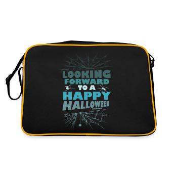 I'm looking forward to Halloween - Retro Bag - black/gold - Back