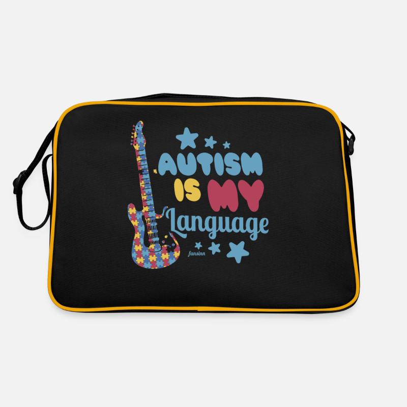 Autism is my language Autistic Asperger's Retro Bag