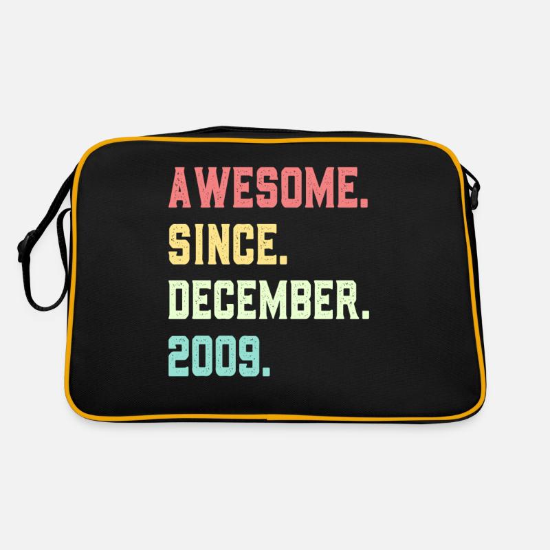Awesome Since December 2009 Retro Bag