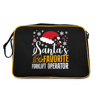 Certified Forklift Truck Operator - Retro Tasche - Schwarz/Gold - Hinten