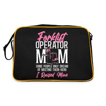 Certified Forklift Truck Operator - Retro Tasche - Schwarz/Gold - Hinten