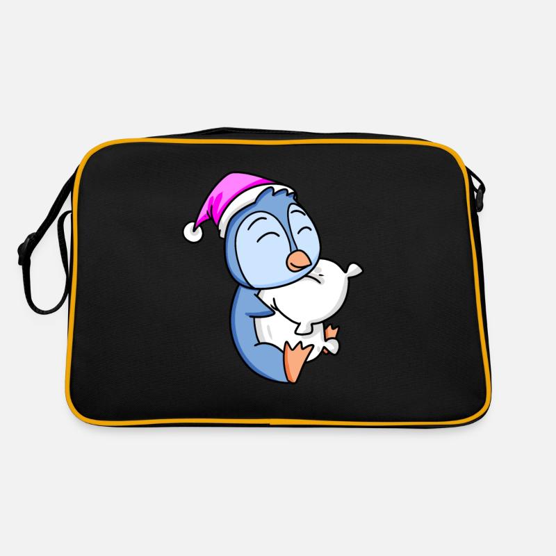 Penguin with pillow Retro Bag