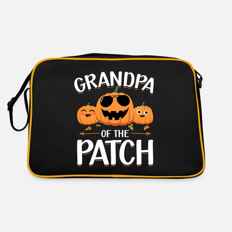 Grandfather The Patch Funny Halloween Pumpkins Retro Bag