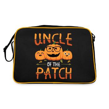 Onkel Der Patch Lustig Und Niedlich Halloween - Retro Tasche - Schwarz/Gold - Hinten