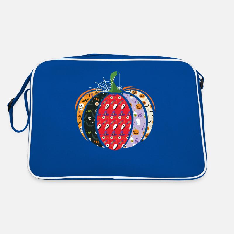 Spooky Patterned Pumpkin Halloween Holiday Retro Bag