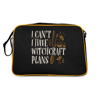 Je ne peux pas, j'ai des plans de sorcellerie pour - Sac Retro - noir/or - Dos