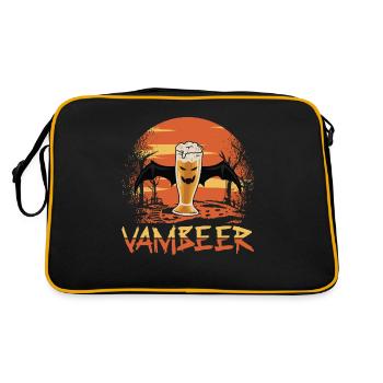 VambeEr Boisson alcoolisée effrayante - Sac Retro - noir/or - Dos