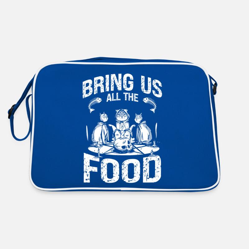 Apportez-nous tous de la nourriture Chats Effrayants Sac Retro