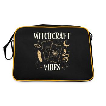 Witchcraft Vibes Spooky Sorcery Halloween Holiday - Retro Bag - black/gold - Back