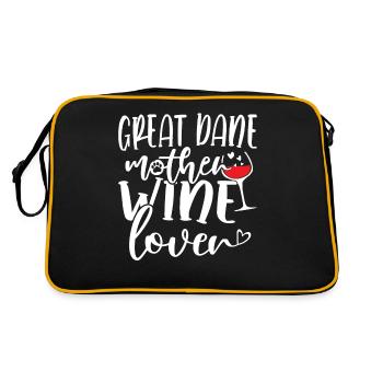 Amateur de vin GREAT DANE Mère - Sac Retro - noir/or - Dos