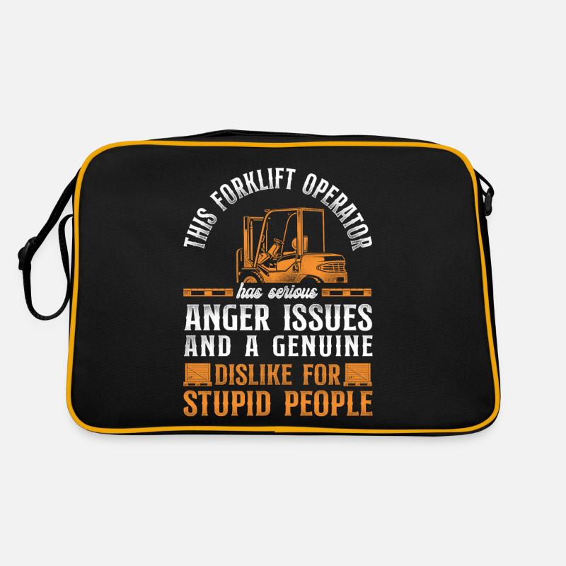 Certified Forklift Truck Operator Retro Tasche