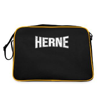 Herne - Sac Retro - noir/or - Dos