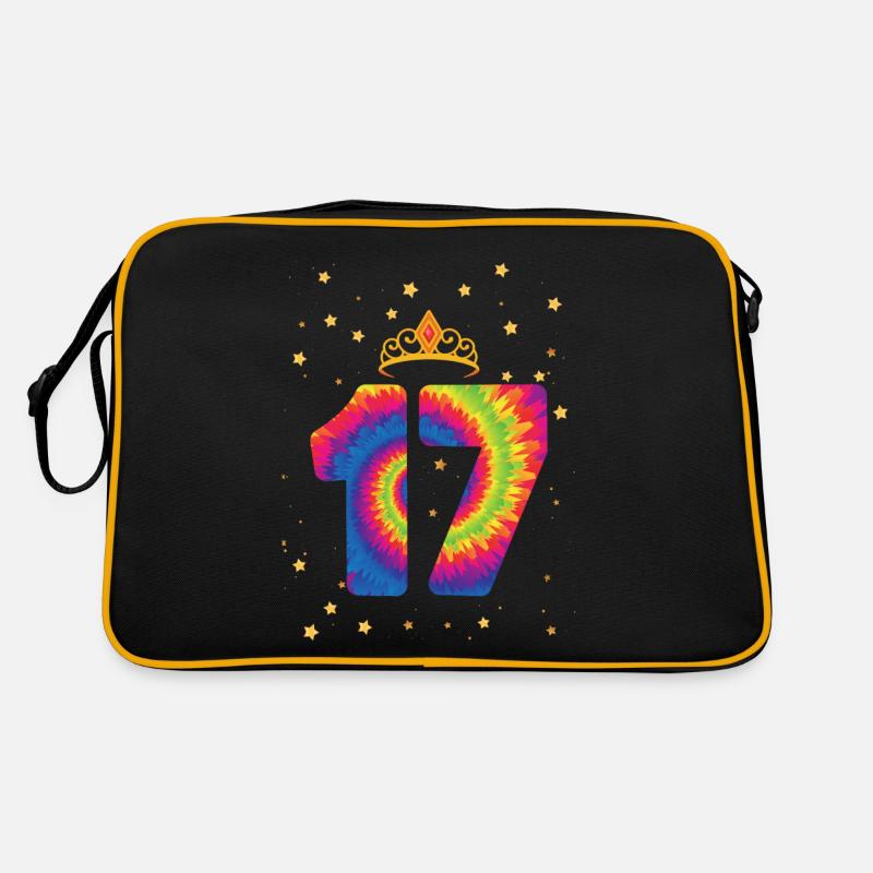 17e anniversaire Krone | | d’anniversaire sur le thème de Tie Dye Sac Retro