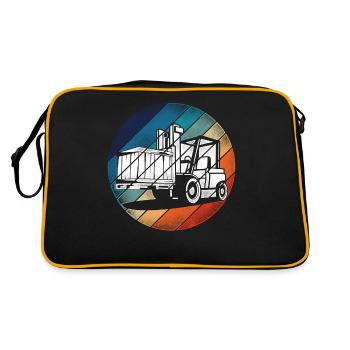 Certified Forklift Truck Operator - Retro Tasche - Schwarz/Gold - Hinten
