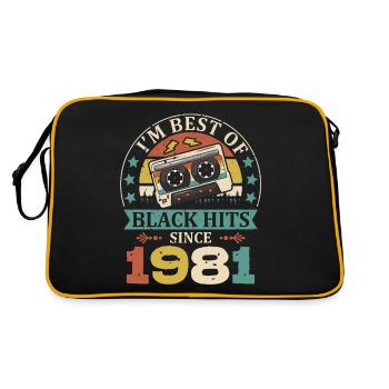 I’m Best Of Black Hits depuis 1981 Cassette - Sac Retro - noir/or - Dos