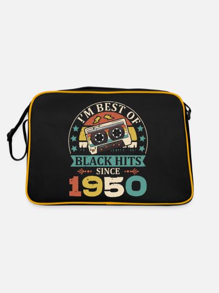 I’m Best Of Black Hits Since 1950 Cassette - Sac Retro - noir/or - Dos