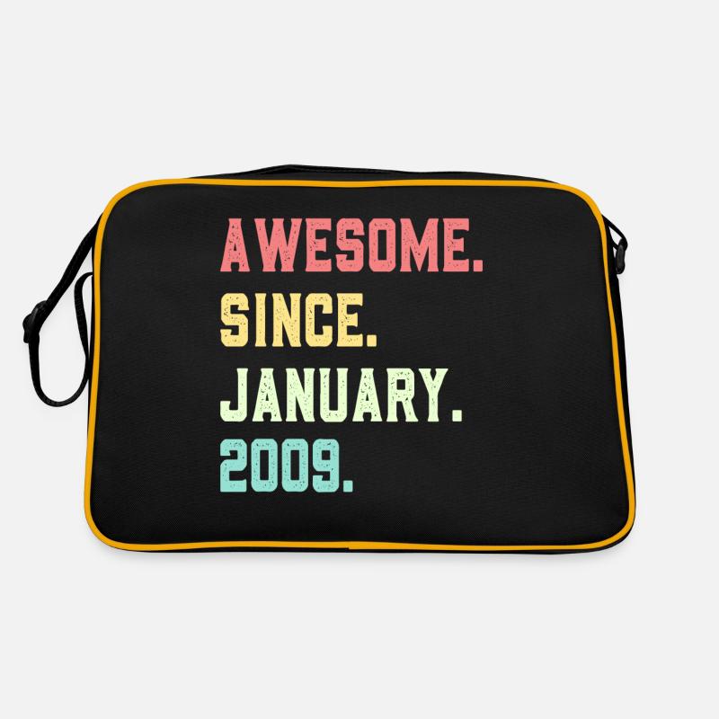 Großartig seit Januar 2009 Retro Tasche