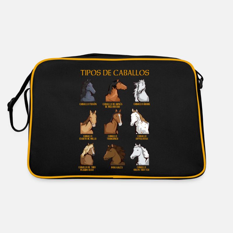 Types de chevaux Équitation espagnole Sac Retro