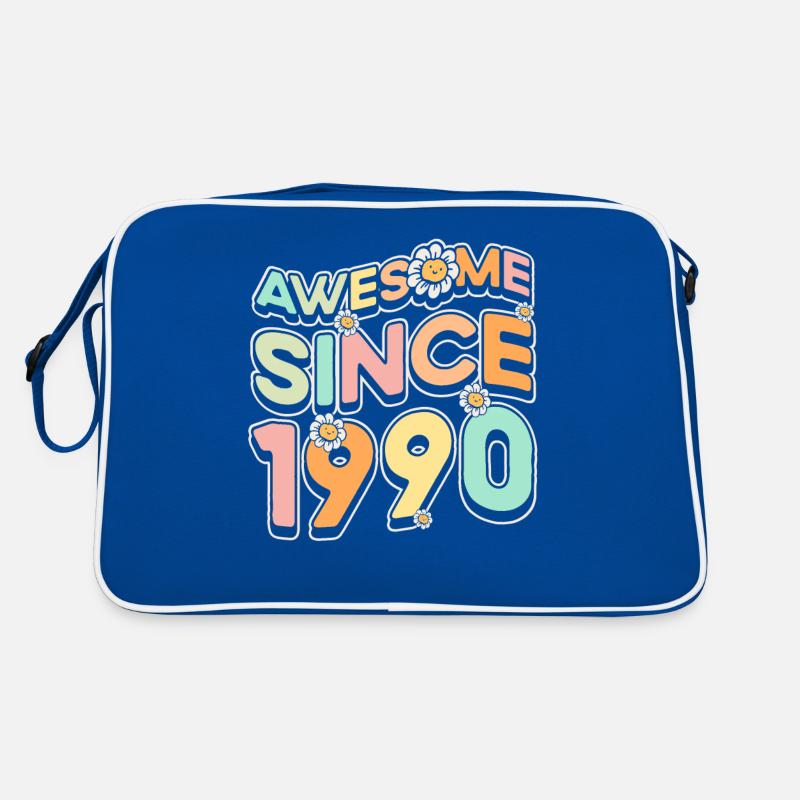 Fantastic Since 1990 Flower theme Retro Bag