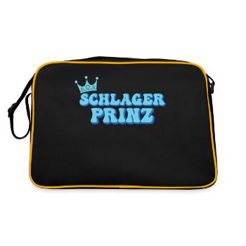Volksmusik Party, Dorffest Ouftit für Männer - Retro Tasche - Schwarz/Gold - Hinten