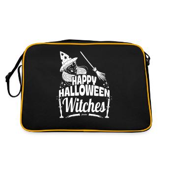 Halloween Monster Witch Party - Retro Bag - black/gold - Back