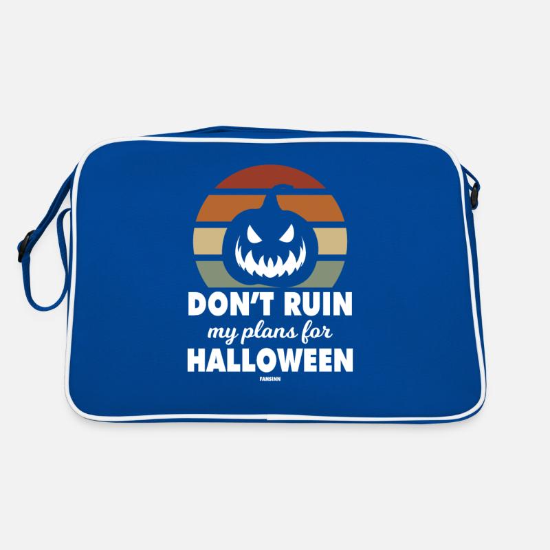 Halloween Monster Pumpkin Sunset Retro Bag