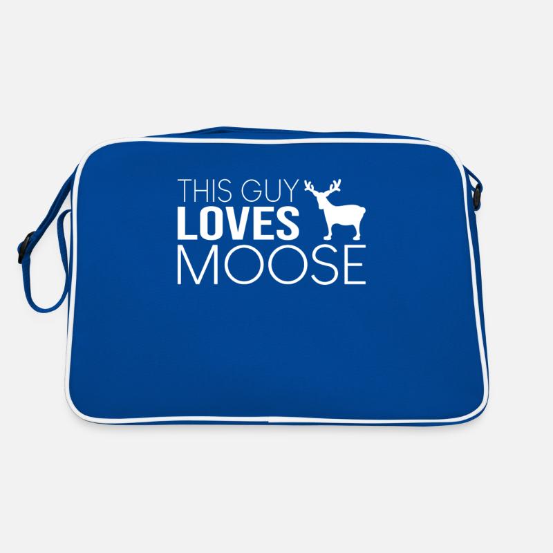 Dieser Typ mag Elche Retro Tasche