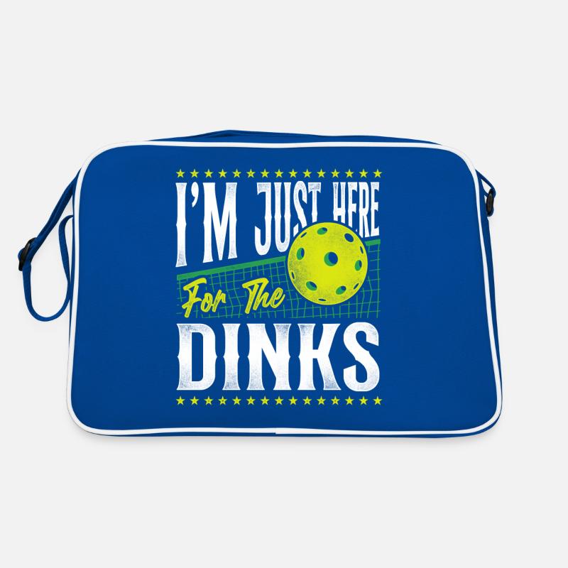 Pickleball Pun I'm Just Here For Retro Tasche