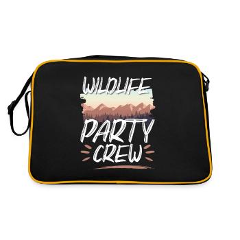 Équipe de fête de la faune - Sac Retro - noir/or - Dos