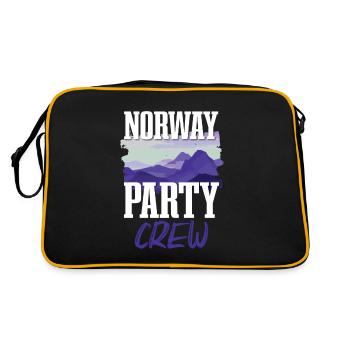 Équipage de la fête de Norvège - Sac Retro - noir/or - Dos