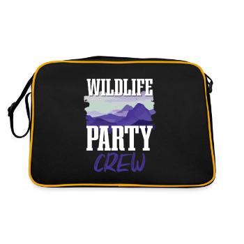 Équipe de fête de la faune - Sac Retro - noir/or - Dos