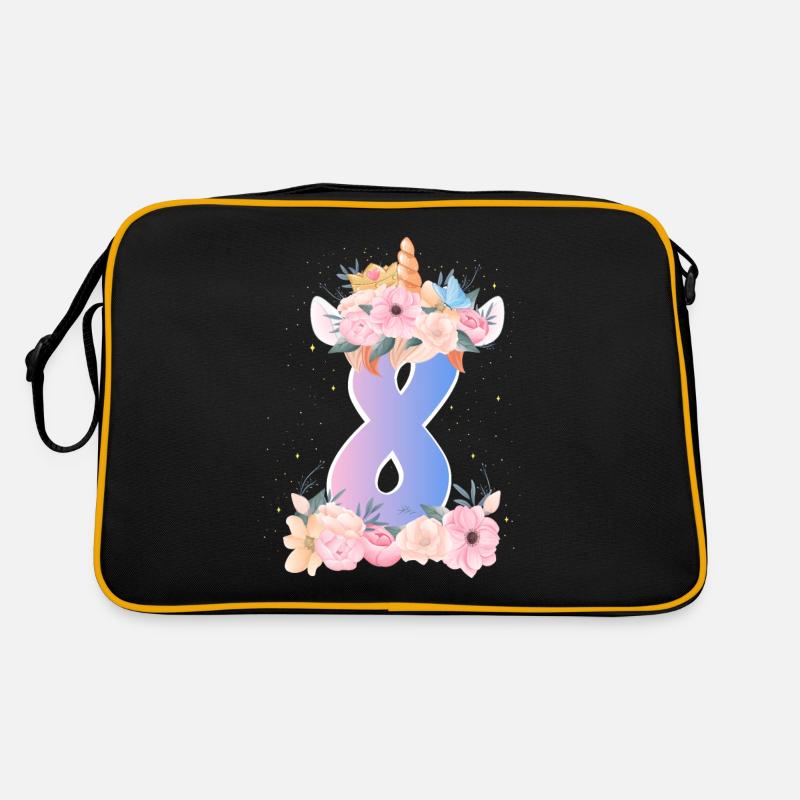 8 Couronne de licorne Mignon Bouquet de Fleurs 8. Sac Retro