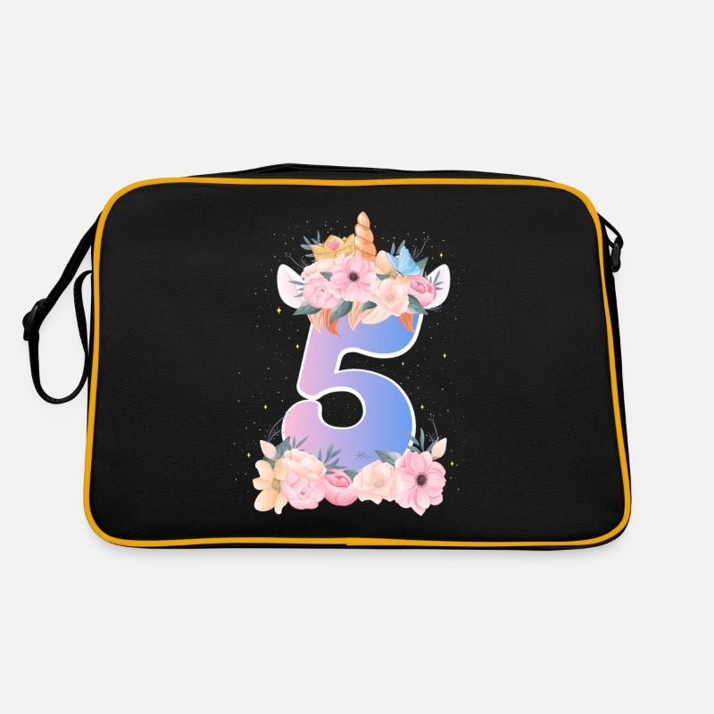 5 Unicorn Crown Mignon bouquet de fleurs Zum 5. Sac Retro