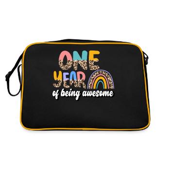 Une année d’être génial modèle de peau d’animal - Sac Retro - noir/or - Dos