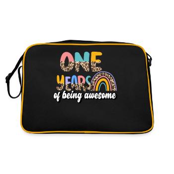 Une année d’être génial modèle de peau d’animal - Sac Retro - noir/or - Dos