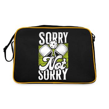 Pickleball Sorry Not Sorry - Retro Bag - black/gold - Back